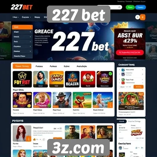 Interface e usabilidade do site 227 bet